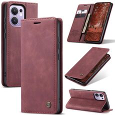 Per OPPO Reno13 F 4G / 5G CaseMe 013 Custodia in pelle con flip orizzontale multifunzionale (rosso)