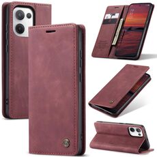 Per OPPO Reno13 Global CaseMe 013 Custodia per telefono in pelle con flip orizzontale multifunzionale (rosso)