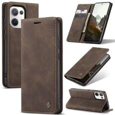 Per OPPO Reno13 Global CaseMe 013 Custodia per telefono in pelle con flip orizzontale multifunzionale (caffè)