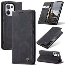 Per OPPO Reno13 Global CaseMe 013 Custodia per telefono in pelle con flip orizzontale multifunzionale (nero)
