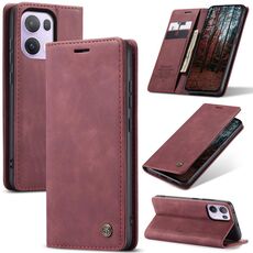 Per OPPO Reno13 Pro Global CaseMe 013 Custodia per telefono in pelle con flip orizzontale multifunzionale (rosso)