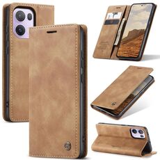 Per OPPO Reno13 Pro Global CaseMe 013 Custodia per telefono in pelle con flip orizzontale multifunzionale (marrone)