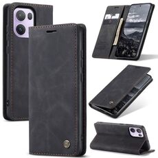 Per OPPO Reno13 Pro Global CaseMe 013 Custodia per telefono in pelle con flip orizzontale multifunzionale (nero)