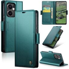 Per OPPO Reno13 F 4G / 5G CaseMe 023 Butterfly Buckle Litchi Texture RFID Anti-theft Custodia per telefono in pelle (verde)