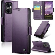 Per OPPO Reno13 F 4G / 5G CaseMe 023 Butterfly Buckle Litchi Texture RFID Anti-theft Custodia per telefono in pelle (viola)