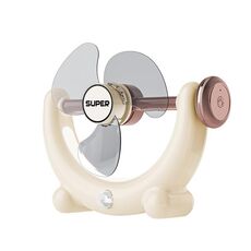 Ventilatore multifunzionale con luce, suono, grande potenza eolica, con luce, montaggio a parete, lunga durata, piccolo ventilatore da soffitto, colore: beige ricaricabile