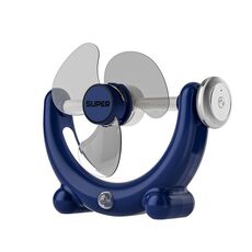 Ventilatore multifunzionale con luce, suono, grande potenza eolica, con luce, montaggio a parete, lunga durata, piccolo ventilatore da soffitto, colore: blu ricaricabile