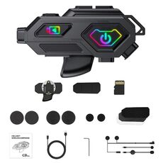 C8Max Interfono per motocicletta Video Casco Bluetooth Auricolare Videoregistratore HD, Specifiche: Microfoni morbidi e rigidi