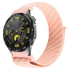 Cinturino per orologio con chiusura a strappo in nylon twill da 22 mm (sabbia rosa)
