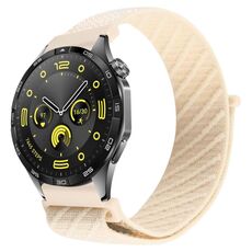 Cinturino per orologio con chiusura a strappo in nylon twill da 22 mm (Starlight)