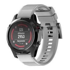 Per Garmin QuickFit 26mm Kalebol Triangle Texture cinturino in silicone per orologio (grigio)