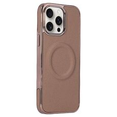 Per iPhone 12 Pro Custodia per telefono MagSafe in pelle con adesivo laterale morbido galvanizzato (oro)