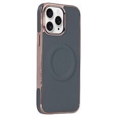 Per iPhone 11 Pro Max Custodia per telefono MagSafe in pelle con adesivo laterale morbido galvanizzato (verde scuro)