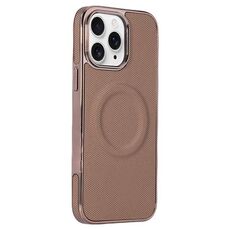 Per iPhone 11 Pro Max Custodia per telefono MagSafe in pelle con adesivo laterale morbido galvanizzato (oro)