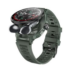 D11 1.46 pollici 2 in 1 Bluetooth Auricolare Smart Watch, Supporto Chiamata Bluetooth / NFC / Frequenza Cardiaca (Verde)