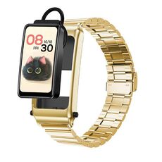 K80 1.57 pollici cinturino in acciaio IP67 auricolare staccabile Smart Watch, supporto chiamata Bluetooth (oro)