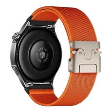 Cinturino per orologio in nylon elastico con fibbia paracadute da 20 mm (arancione)