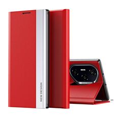 Custodia per telefono in pelle adsorbimento elettrolitica laterale per Honor 300 Pro (rosso)