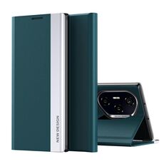 Custodia per telefono in pelle adsorbimento elettrolitica laterale per Honor 300 Pro (verde)