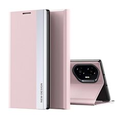 Custodia per telefono in pelle adsorbimento elettrolitico laterale per Honor 300 (rosa)