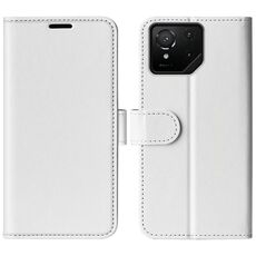 Per Asus ROG Phone 9 / 9 Pro R64 Texture Custodia in pelle con flip orizzontale (bianco)