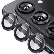 Per Samsung Galaxy Z Fold7 ENKAY Hat-Prince 9H Obiettivo della fotocamera posteriore Pellicola in vetro temperato in lega di alluminio (nero)