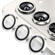 Per Samsung Galaxy Z Fold7 ENKAY Hat-Prince 9H Obiettivo della fotocamera posteriore Pellicola in vetro temperato in lega di alluminio (argento)
