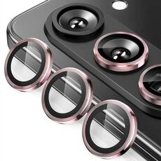 Per Samsung Galaxy Z Fold7 ENKAY Hat-Prince 9H Obiettivo della fotocamera posteriore Pellicola in vetro temperato in lega di alluminio (rosa)
