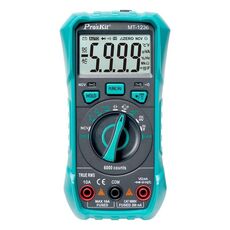 ProsKit MT-1236-C 3-5/6 Multimetro digitale True-RMS per ACA, ACV, DCA, DCV, frequenza, ciclo di lavoro, test diodi (verde)