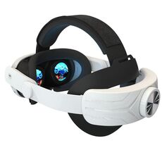 Per Meta Quest 3 / 3S Fascia regolabile Nessuna pressione sul viso VR Head Strap Accessori (Nero Bianco)