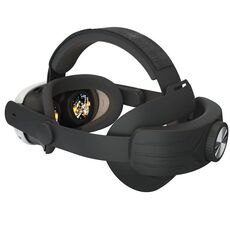 Per Meta Quest 3 / 3S Fascia regolabile senza pressione sul viso Accessori per cinturino per la testa VR (nero)
