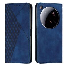 Per Xiaomi 15 Ultra Diamond Splicing Skin Feel Custodia magnetica in pelle per telefono (blu)