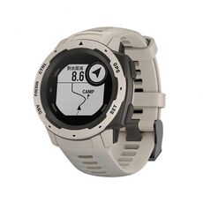 Per Garmin Instinct 22mm Kalebol cinturino in silicone con fibbia in acciaio (bianco tundra)