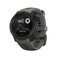 Per Garmin Instinct 22mm Kalebol cinturino in silicone con fibbia in acciaio (verde militare)