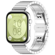 Per Huawei Watch Fit3 Kalebol Cinturino in acciaio inossidabile solido (argento)