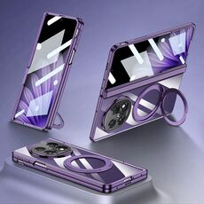 Per OPPO Find N5 GKK Magnetic Fold Hinge Rotazione Supporto Pellicola Custodia per telefono integrata (viola)