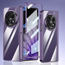 Per OPPO Find N5 GKK Custodia per telefono con supporto magnetico pieghevole e pellicola integrata (viola)