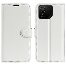 Per Asus ROG Phone 9 / 9 Pro Custodia in pelle con supporto orizzontale con texture Litchi (bianco)