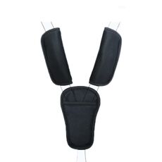 Protezione per le spalle della cintura di sicurezza del passeggino, colore: nero normale, 3 pezzi/set