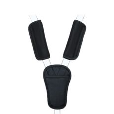 Protezione per spallacci per cintura di sicurezza per passeggino, colore: nylon nero, 3 pezzi/set