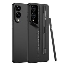 Per Samsung Galaxy S25 Edge 5G GKK Blade Custodia per telefono ultrasottile a copertura totale con penna (nero)