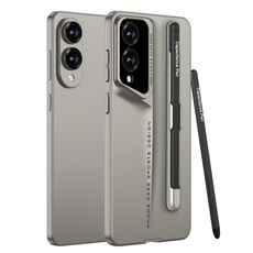 Per Samsung Galaxy S25 Edge 5G GKK Blade Custodia per telefono ultrasottile a copertura totale con penna (oro)
