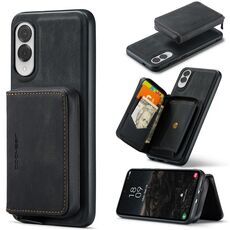 Per Samsung Galaxy S25 Edge 5G JEEHOOD J02 Custodia in pelle con cerniera magnetica orizzontale (nero)