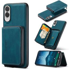 Per Samsung Galaxy S25 Edge 5G JEEHOOD J02 Custodia in pelle con cerniera magnetica orizzontale (blu)