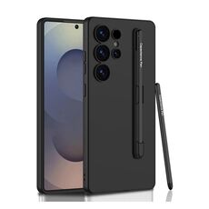 Per Samsung Galaxy S25 Ultra 5G GKK Custodia per telefono ultrasottile all-inclusive con penna (nero)