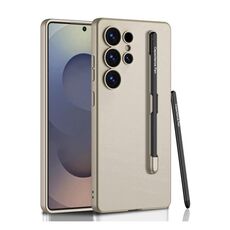 Per Samsung Galaxy S25 Ultra 5G GKK Custodia per telefono ultrasottile all-inclusive con penna (grigio titanio)