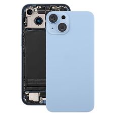 Per iPhone 14 versione Cina Cover posteriore batteria con cornice centrale (blu)