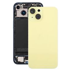 Per iPhone 14 versione Cina Cover posteriore batteria con cornice centrale (giallo)