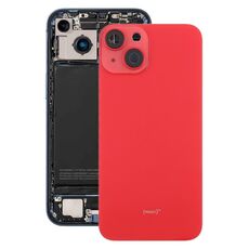 Per iPhone 14 versione EU Cover posteriore batteria con cornice centrale (rosso)