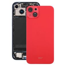 Per iPhone 14 Plus versione Cina Cover posteriore batteria con cornice centrale (rosso)